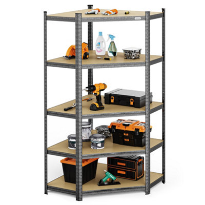 Vonhaus Corner 5 Tier 1.8M Garage Shelving Unit from B&Q