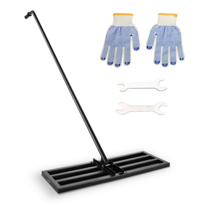 Vonhaus Lawn Levelling Rake 2MLeveller For GrassGardensFarm LandGolf Courses & MoreMix Soil/fertilizesBreak Up Sand