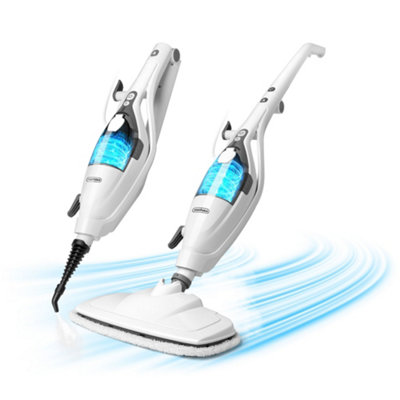 B&Q -  10-In-1 Steam Mop 1500W Multi-Surface Chemical-Free Floor SteamerHandheld Steam Cleaner3 Steam Levels And 350Ml Tank