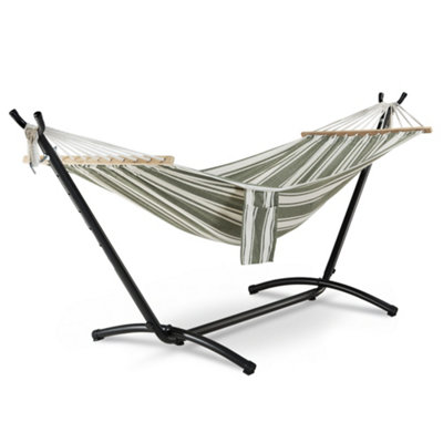 Vonhaus Hammock With StandFreestanding 1 Person Hammock With Adjustable FrameTravel Bag For GardenBeachCamping & Outdoors from B&Q