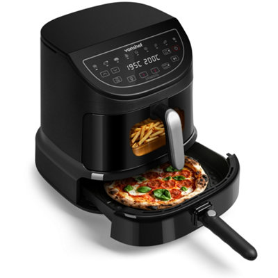 Vonshef Air Fryer With Pizza Drawer 12In, 8.5L + 1.5L - Black - Image 4