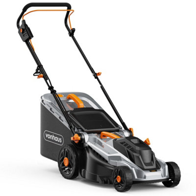 Vonhaus Electric Lawnmower 1800WCorded52L Collection Box5 Cutting Heights43Cm Cutting Width12M Power Cord from B&Q