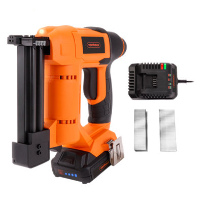 Vonhaus Cordless Nail Gun 18V Li-Ion, 2-In-1 Nailer Stapler Gun Battery Operated
