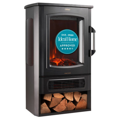 Vonhaus Unisex Black Log Storage 2000W Electric Log Burner In 28M - Image 9