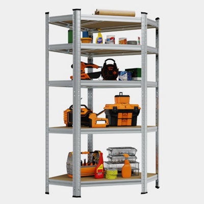 Vonhaus 5 Tier Corner Garage Shelving Unit from B&Q