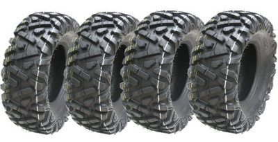Parnells 26X9.00-12 & 26X11.00-12 Quad Atv Tyres 6Ply Wanda E-Marked Legal (Set Of 2 & 2)