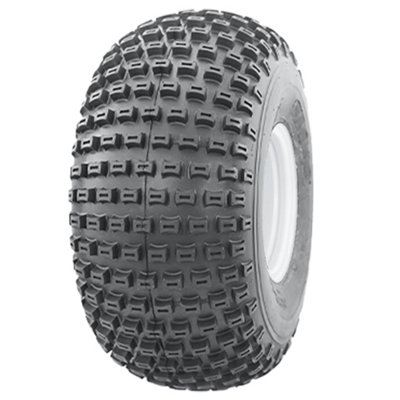 Parnells 22X11.00 - 8 Knobby Tyre On 4 Stud Rim - Atv Trailer - P322 Dimpled Studs. Large