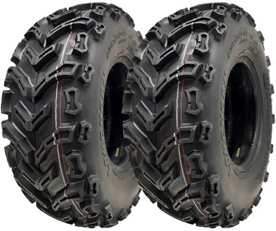 B&Q -  24X8.00-11 Quad Atv Tyres 6Ply Wanda E-Marked Road Legal Tubeless 41J (Set Of 2)