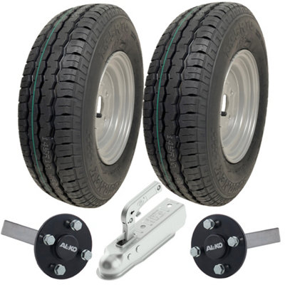 Parnells 145R10C Trailer Kit High Speed Road Legal Wanda WheelsAlko Axles & Hitch 750Kg from B&Q