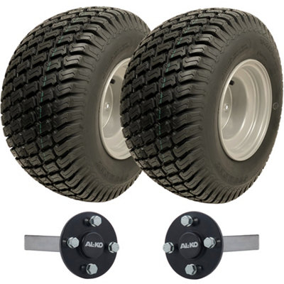 Parnells 18X8.50-8 Atv Trailer Kit Wanda P332 Grass Pattern Wheels Alko Stub Axles 750Kgs from B&Q