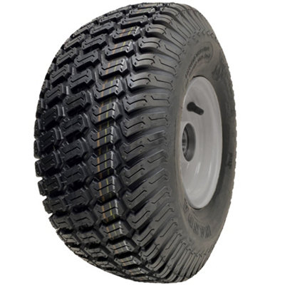 Parnells 15X6.00-6 Grass Lawnmower Wheel 65mm Hub4-Ply P332 Tyre On Rim 20mm Bearings from B&Q