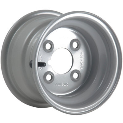 B&Q -  5.50X8 Steel Wheel Rim 4 Stud Imperial 4" Pcd 66.7mm Centre Hole 357Kgs Capacity