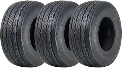Parnells 16.5X6.50-8 Trailer Tyres 6-Ply P815 Road Legal 72M 355Kgs 165/65-8 (Set Of 3) from B&Q