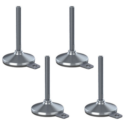 Parnells Stainless Levelling Foot M16X150 105mm Base & Anti-Vibration Pad 8800Kg-Set Of 4 from B&Q