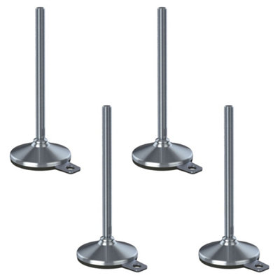 Parnells Stainless Levelling Foot M16X230 105mm Base & Anti-Vibration Pad 5000Kg-Set Of 4 from B&Q