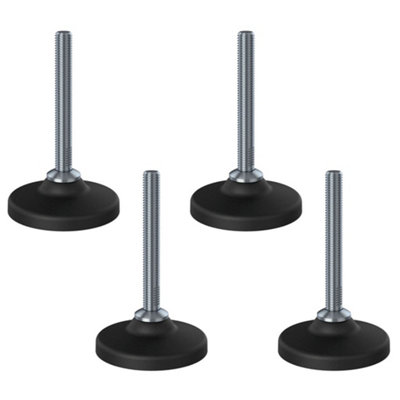 Parnells Stainless Levelling Foot M12X100 With 80mm Plastic Base 4000KgSet Of 4 from B&Q