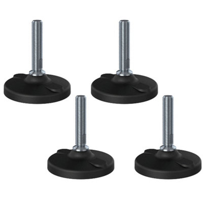 Parnells Stainless Levelling Foot M16X70 100mm Plastic Base With Holes 6000KgSet Of 4 from B&Q