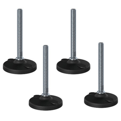 Parnells Stainless Levelling Foot M16X150 100mm Plastic Base With Holes 6000KgSet Of 4 from B&Q