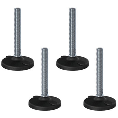 Parnells Stainless Levelling Foot M20X150 100mm Plastic Base With Holes 6000KgSet Of 4 from B&Q