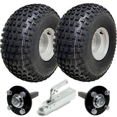 Parnells 22X11.00-8 Knobby Atv Quad Trailer KitWheels 40X40 Axles Hitch Capacity 310Kgs from B&Q