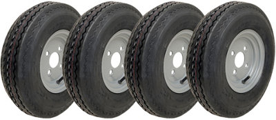 Parnells 4.80/4.00-8 Road LegalHigh Speed Wheels400 84Ply100mm PcdSet Of 4 from B&Q