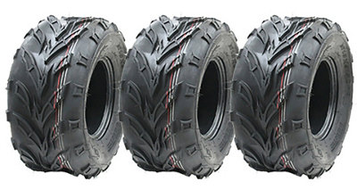 B&Q -  18X9.50-8 Atv Quad Tyres Wanda P361 Dirt Trail E-Marked Road Legal (Set Of 3)