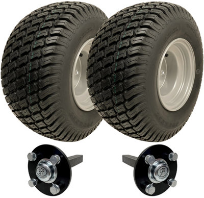 B&Q -  18X8.50-8 Atv Trailer Kit Wanda P332 Grass Pattern Wheels Hub & Stub Axles 750Kg