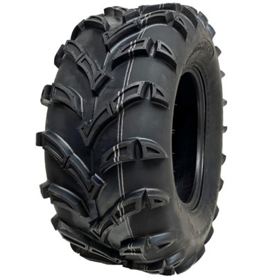 B&Q -  25X10.00-12 Atv Quad Tyre 6Ply 7Psi Wanda P377 E Marked Road Legal Tubeless 50J
