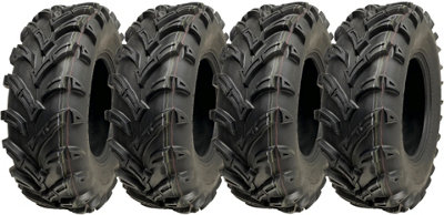 B&Q -  25X8.00-12 Atv Quad Tyres 6Ply 14Psi Wanda P377 Road Legal Tires 65J (Set Of 4)