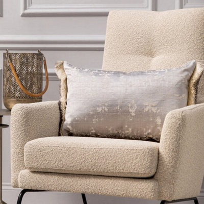 Voyage Maison Voyage Orta Feather Filled CushionSilver40 X 60Cm from B&Q