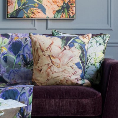 Voyage Maison Voyage Parcevall Printed Feather Filled CushionCoral55 X 55Cm from B&Q