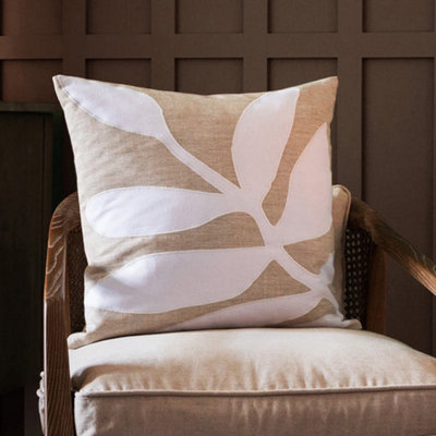 B&Q -  Voyage Bodhi Embroidered Feather Filled CushionQuartz50 X 50Cm