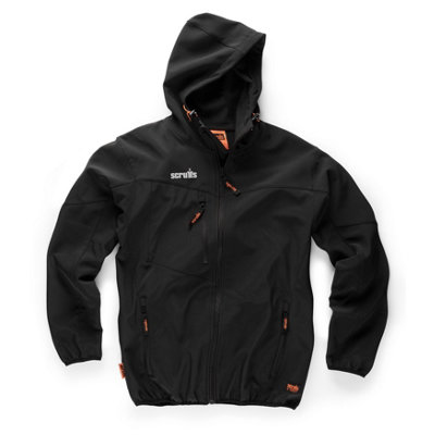 B&Q -  Worker Black Men's Softshell JacketMedium
