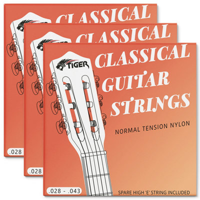 Tiger Music Distribution Ltd Pack Of 3 Classical Guitar String Sets