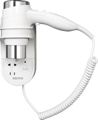 Corbett Corby Kendal 1600W Wall Mounted Hair Dryer With Shaver SocketWhite from B&Q