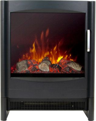 Sureflame Keston Electric Stove In Black from B&Q