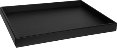 Corby of Windsor Corby Highland Hotel Collection Hospitality Large Tray In Black Pu Leather from B&Q