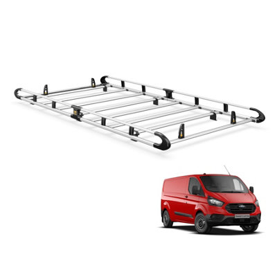 B&Q -  Ulti Rack Aluminium Bar Roof Rack For Ford Transit Custom (2013-2024) Gen1) (LwbStandard Roof)