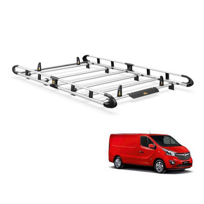 B&Q -  Vauxhall Vivaro Roof Rack For (2014-2019) Swb + Tailgate Van Ultirack+
