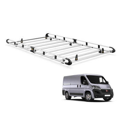 B&Q - Fiat Ducato Roof Rack (2006+) L2H1 Models Aluminium  Ultirack+