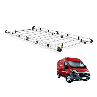 B&Q - Fiat Ducato Roof Rack (2006+) L4H2 Models Aluminium  Ultirack+