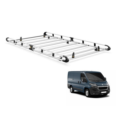 B&Q - Peugeot Boxer Roof Rack (2006+) L2H1 Models Aluminium  Ultirack