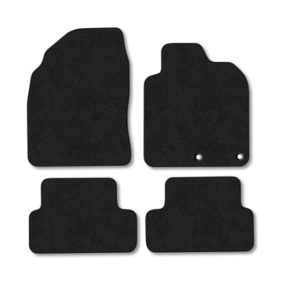 Car Mat Co Nissan Qashqai 2007-2014 Car Mats Black Carpet Tailored  Easy Clean Clips from B&Q