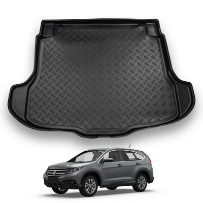 B&Q -  Honda Cr-V (2007-2012) Boot Liner Tailored Boot Mat Protector Waterproof Raised Edges Accessoryeasy Install All-Weather