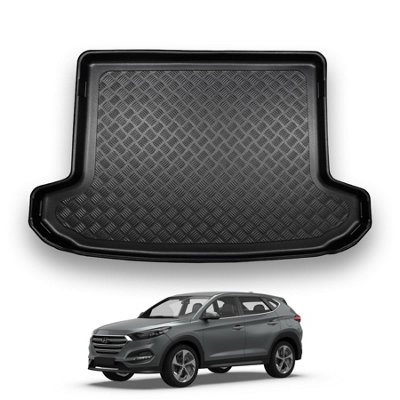 Nomad Hyundai Tucson (2015-2021) Boot Liner (Upper Boot Position) Tailored Boot Mat Protector Waterproof Raised Edges Accessory from B&Q
