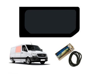 Van Demon Vw Crafter (2006-2017) Right Hand Dark Tint Fixed Window Adhesive Fitting Kit from B&Q