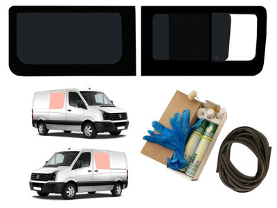 Van Demon Vw Crafter (2006-2017) Lh Side Fixed Rh Side Opening Dark Tint Windows Trim Kit from B&Q