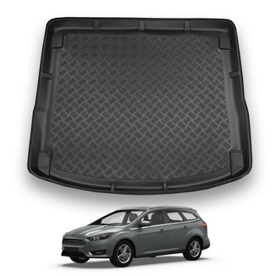 Nomad Ford Focus (2011-2018) (Mk3) Boot Liner (Estate Models) Tailored Boot Protector Waterproof Raised Edges Accessory from B&Q