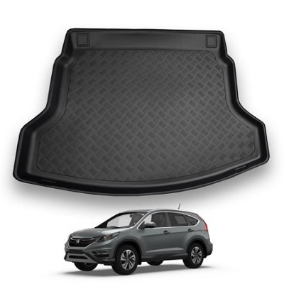 B&Q -  Honda Cr-V (2012-2018) Boot Liner Tailored Boot Mat Protector Waterproof Raised Edges Accessoryeasy Install All-Weather