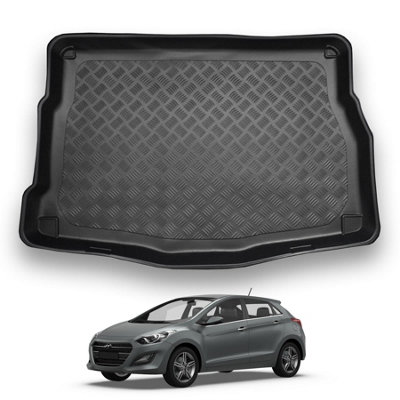 Nomad Hyundai I30 (2012-2017) Boot Liner (Hatchback Models) Tailored Boot Protector Waterproof Raised Edges Custom Fit Accessory from B&Q
